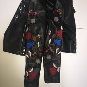 Artificial leather jacket
